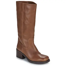 Coach Magas sarkú csizmák TALL LEATHER BOOT Barna 41