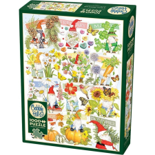 Cobble Hill 1000 db-os puzzle - A Happy Gnome Life (40261) (0625012402613) puzzle, kirakós