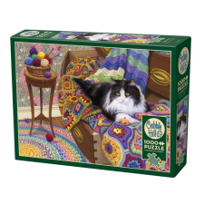Cobble Hill 1000 db-os puzzle - Comfy Cat (40145) puzzle, kirakós