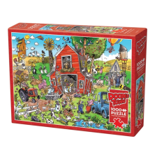 Cobble Hill 1000 db-os puzzle - DoodleTown - Farmyard Folly (44509) puzzle, kirakós