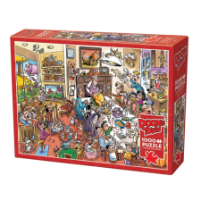 Cobble Hill 1000 db-os puzzle - DoodleTown - Thanksgiving Togetherness (44501) puzzle, kirakós