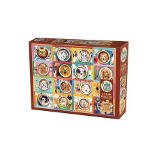 Cobble Hill 275 db-os Easy Handling puzzle - Puppy Lattes (48032) puzzle, kirakós