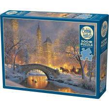 Cobble Hill 500 db-os Puzzle - Winter in the Park (45044) (0625012450447) puzzle, kirakós