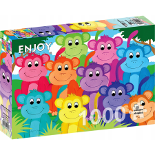 Cobble Hill Enjoy 1000 db-os Puzzle - Rainbow Monkeys 2060 (639712) puzzle, kirakós