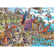 Cobble Hill kirakó DoodleTown: Viking falu 1000 darabos puzzle, kirakós