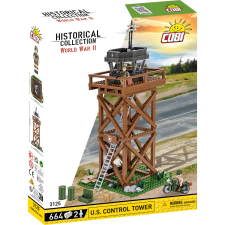 Cobi Blocks Amerikai irányítótorony 664 darabos építő készlet 2 figurával (COBI-3125) kreatív és készségfejlesztő