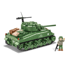 Cobi Company of Heroes 3 Sherman M4A1 tank 615 darabos építő készlet barkácsolás, építés