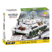 Cobi T34-76 model 1941-42 852 darabos építő készlet (COBI-2595) kreatív és készségfejlesztő