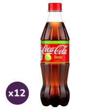 Coca-Cola Lime cola-és lime ízű szénsavas üdítőital (12x500 ml) üdítő, ásványviz, gyümölcslé