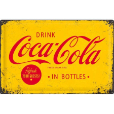 Coca - Cola Yellow Fémtábla dekoráció