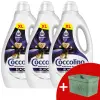 COCCOLINO Black folyékony Mosógél 3x2,72L - 204 mosás + Ajándék Curver Infinity Mosószertartó Kosár 17L