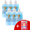 COCCOLINO Fresh &amp; Soft Blue Splash Öblítők oncentrátum 348 mosás 6x1450ml + Ajándék Coccolino Illatpárna