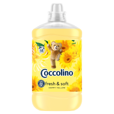 COCCOLINO Fresh & Soft Happy Yellow öblítőkoncentrátum 68 mosás 1700 m tisztító- és takarítószer, higiénia