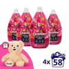COCCOLINO Fuchsia Passion ultrakoncentrált öblítő 4x870 ml (232 mosás)