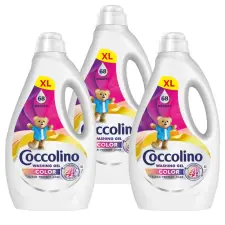 COCCOLINO Mosógél színes ruhákoz 3x2,72 liter (204 mosás) tisztító- és takarítószer, higiénia