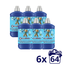 COCCOLINO Passion Flower&Bergamot öblítőkoncentrátum 6x1600 ml (384 mosás) tisztító- és takarítószer, higiénia