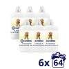 COCCOLINO Sensitive Almond öblítőkoncentrátum 6x1600 ml (384 mosás)