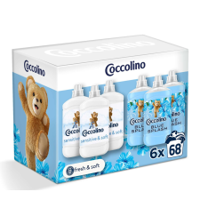 COCCOLINO Sensitive & Blue Splash Öblítőválogatás 6x1700ml tisztító- és takarítószer, higiénia