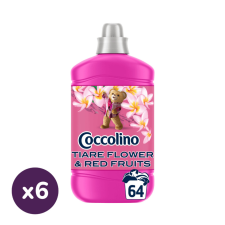COCCOLINO Tiare Flower&Red Fruits öblítőkoncentrátum 6x1600 ml (384 mosás) tisztító- és takarítószer, higiénia