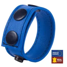  Cocky Blue – bőrből készült péniszgyűrű péniszgyűrű