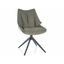  Coda Vardo Forgó Étkezőszék Olívazöld Szövet Fekete Vázzal bútor