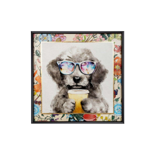  COFFEE DOG 100x100 cm falióra