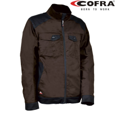 COFRA Blora Sztreccs Munkáskabát Barna/Fekete - 56 munkaruha
