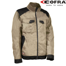 COFRA Blora Sztreccs Munkáskabát Khaki/Fekete - 62 munkaruha