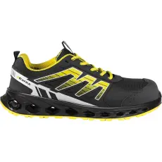 COFRA Cushioning S3S ESD SR Elasztikus Fekete/Sárga Munkavédelmi cipő - 41