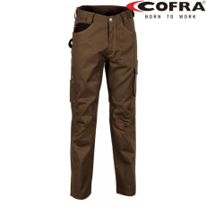 COFRA Drill Derekas Munkásnadrág Barna/Fekete - 54
