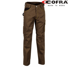 COFRA Drill Derekas Munkásnadrág Barna/Fekete - 62 munkaruha