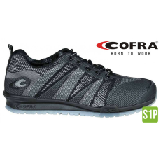 COFRA Fluent S1P Szellőző Munkavédelmi Sportcipő Fekete - 37