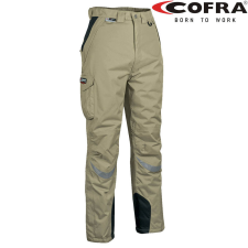 COFRA Frozen Téli Bélelt Munkásnadrág Khaki/Fekete - 58 munkaruha