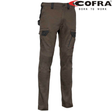 COFRA Jember Sztreccs Munkásnadrág Barna/Fekete