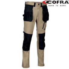 COFRA Kudus Sztreccs Munkásnadrág Khaki/Fekete - 50