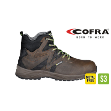 COFRA Pushpress Brown S3 Src Adaptív Talpú Munkavédelmi Bakancs - 43 munkavédelmi cipő