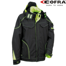 COFRA Tecka Softshell Dzseki Fekete/Lime - 52