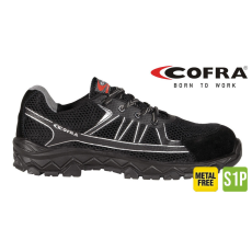COFRA Trapezius Black S1 P Src Fekete Munkavédelmi Cipő - 46