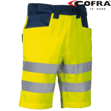COFRA Turmero Láthatósági Rövidnadrág HV Borostyán/Sötétkék - 48