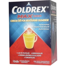  Coldrex MaxGrip citrom ízű por belsőleges oldathoz 10x gyógyhatású készítmény
