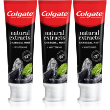 Colgate Natural Extracts Charcoal + White fogfehérítő fogkrém faszénnel 3 x 75 ml fogkrém