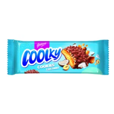 Colian s.p. Coolky Cookies kókuszos karamellás keksz 140g csokoládé és édesség