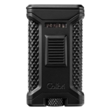 Colibri Ascari Black, hármas szúrólángos szivar öngyújtó beépített fúróval - fekete öngyújtó