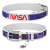 Collar WAUDOG Design genuine leather dog collar with QR passport, 