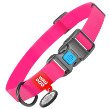 Collar WAUDOG Waterproof QR kódos kutyanyakörv metál fastex csattal XL Pink nyakörv, póráz, hám kutyáknak