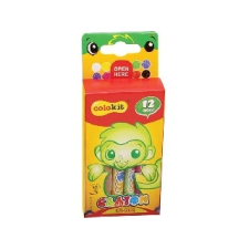 COLOKIT : Zsírkréta, COLOKIT \"Crayon\", 12 különböző szín - Iskolai felszerelés kréta