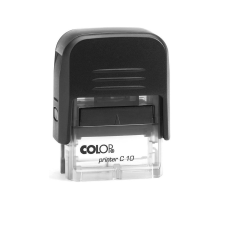 COLOP Bélyegző C10 Printer Colop átlátszó,fekete ház/fekete párna bélyegző