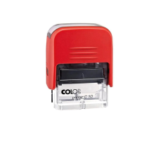 COLOP Bélyegző C10 Printer Colop átlátszó piros ház/fekete párna bélyegző