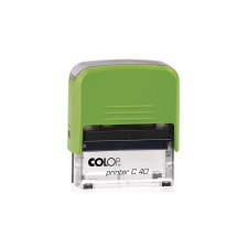 COLOP Bélyegző C40 Colop zöld ház/fekete párna bélyegző