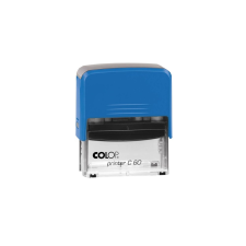 COLOP Bélyegző C60 Printer Colop átlátszó kék ház/fekete párna bélyegző
